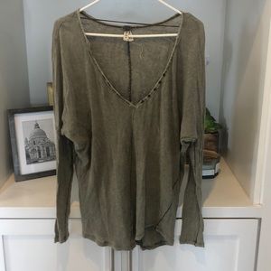 Free People Olive Long Sleeve